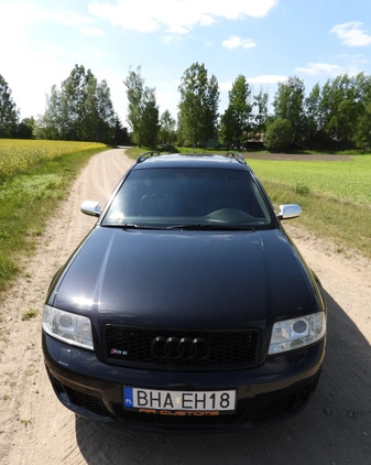 Audi RS6 cena 75000 przebieg: 213000, rok produkcji 2004 z Dobiegniew małe 277